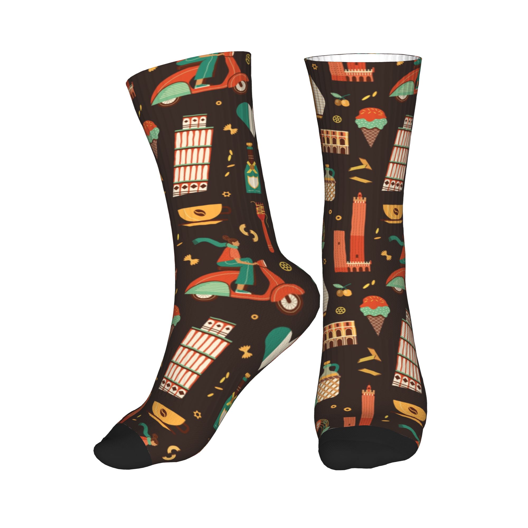 Dress Sock Men - Italy Travel Italian Food Landmark Dress