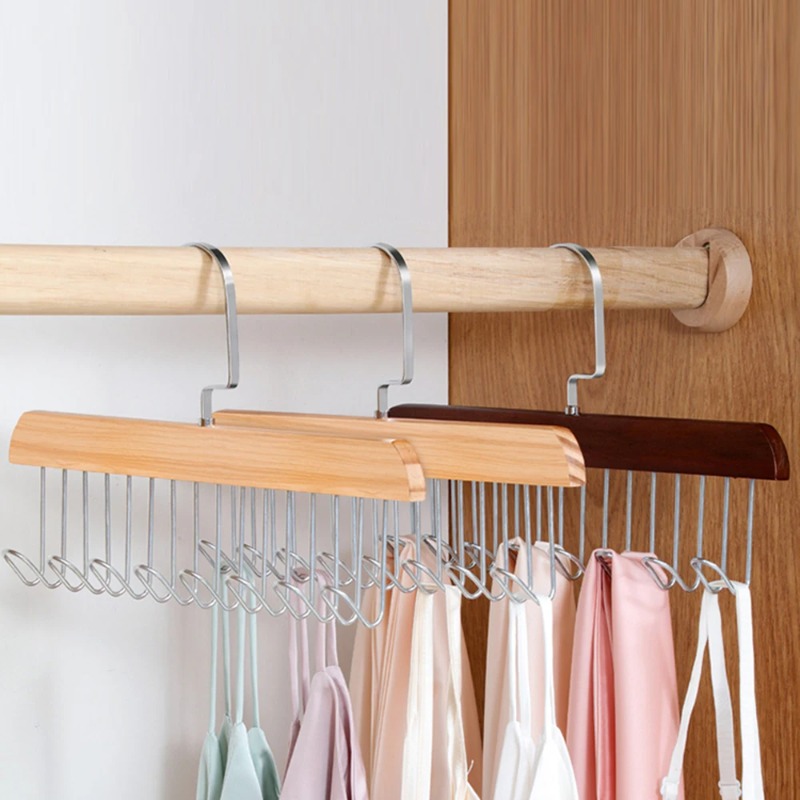 Sock Organizer Tray - Massivholz Acht-haken Aufhänger Multifunktionale Unterwäsche Sling