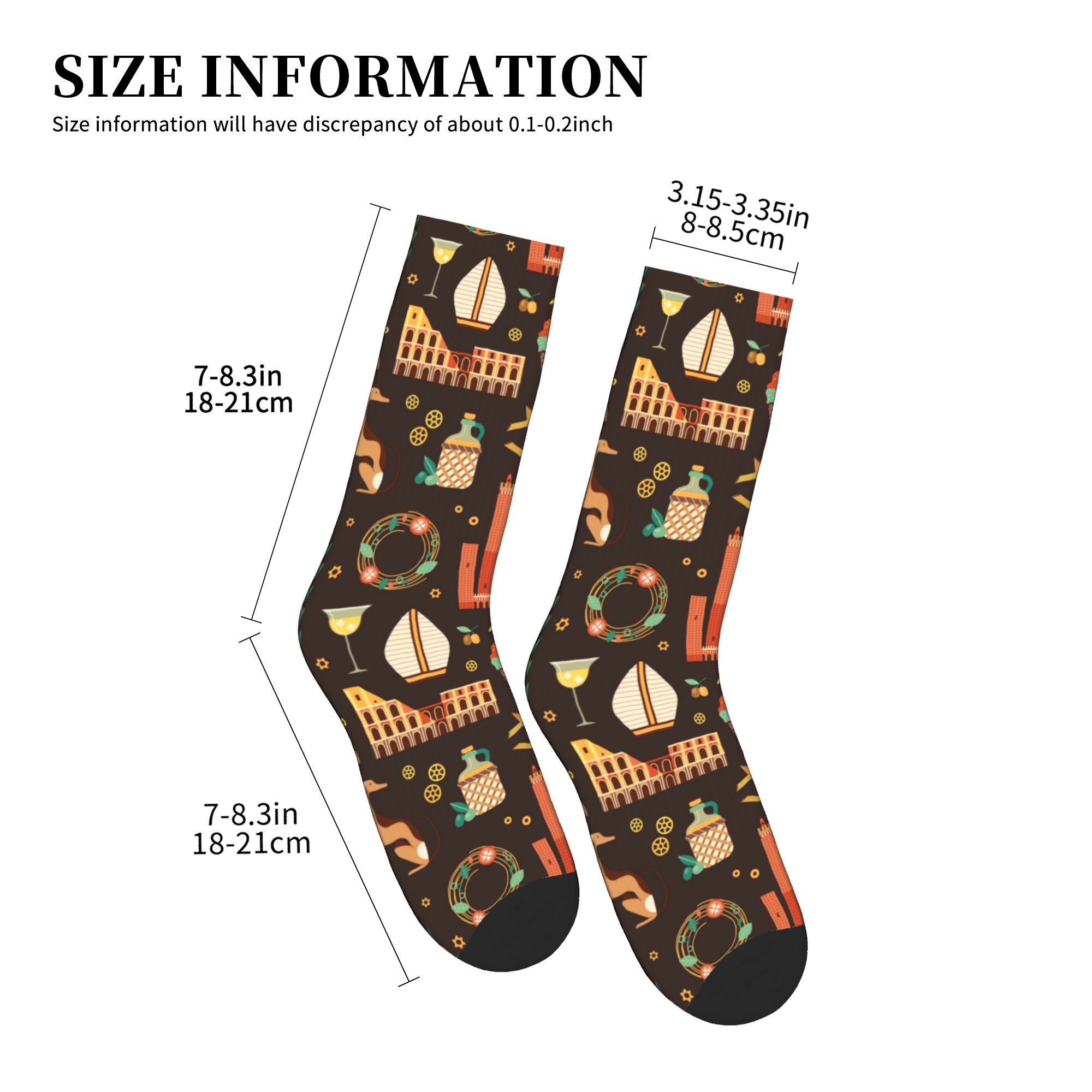 Italy Travel Italian Food Land – Dress Sock Men Bewertung und Preis