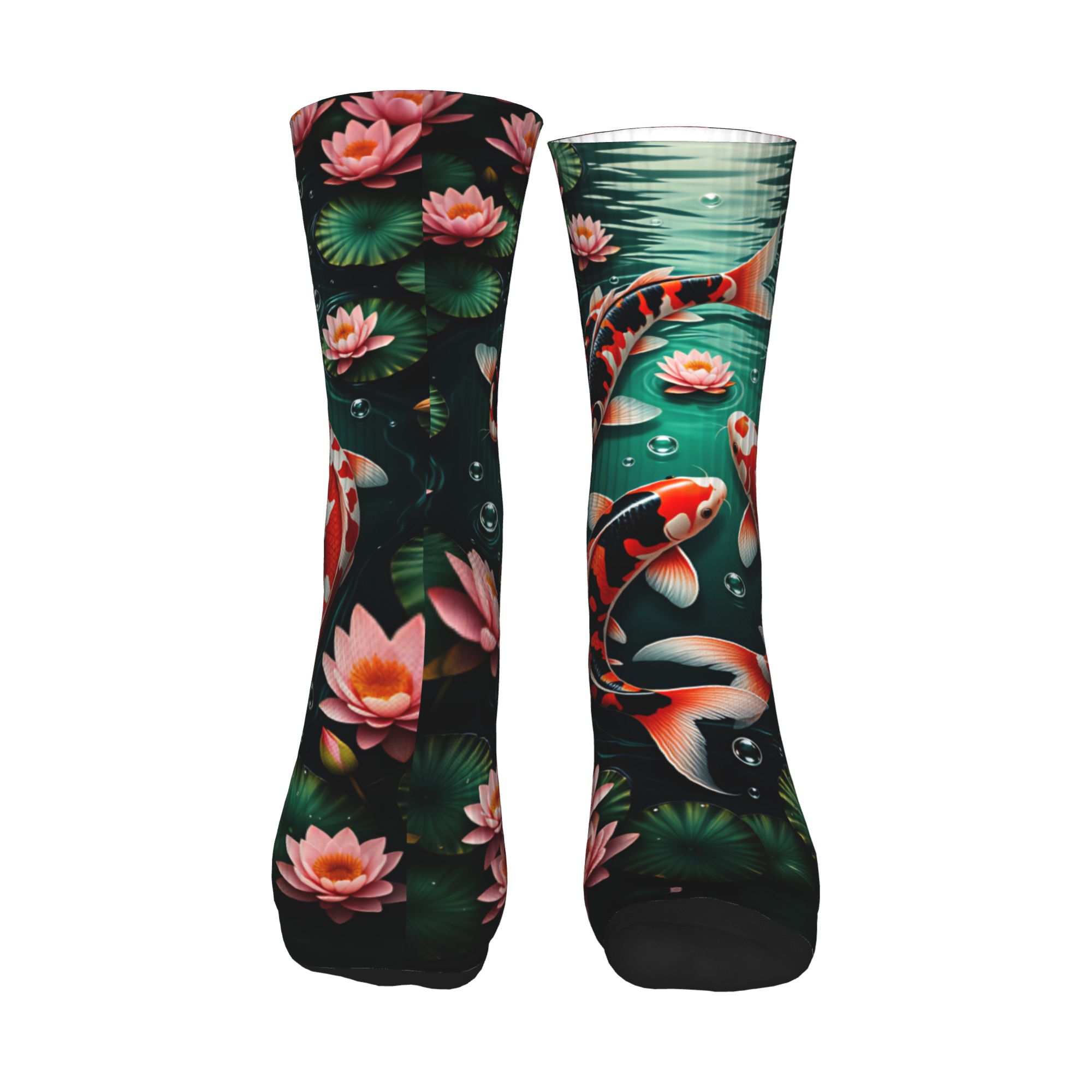 Three Koi Lotus Dark Pond Feng – Dress Sock Men Bewertung und Preis